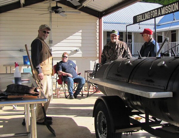 One of the teams competing at the 20th annual Holy Smoke barbeque competition. (Photo/Macedonia Baptist Church)