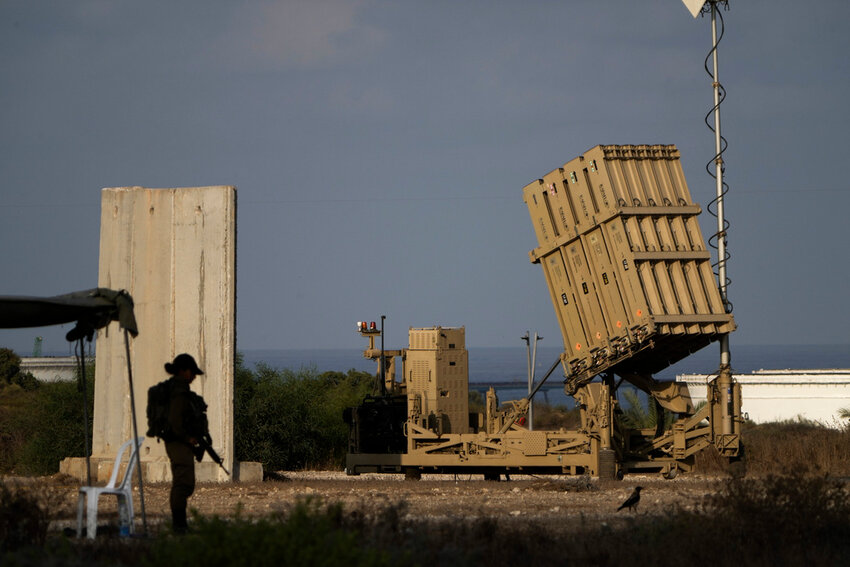A battery of Israel's Iron Dome defense missile system, deployed to intercept rockets, sits in Ashkelon, southern Israel, Aug. 7, 2022. (AP Photo/Ariel Schalit, File)