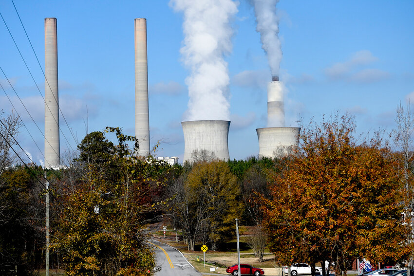 Plant Bowen operates Dec. 14, 2020, in Euharlee, Ga. (AP Photo/Mike Stewart, File)