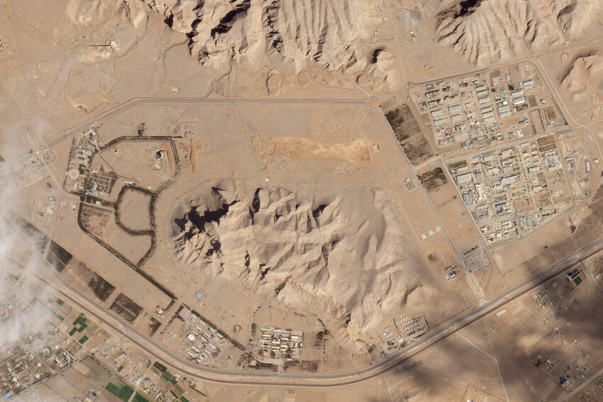 This satellite image from Planet Labs PBC shows Iran's nuclear site in Isfahan, Iran, April 4, 2024. (Planet Labs PBC via AP)