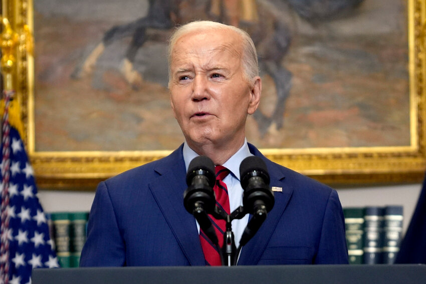 President Joe Biden delivers remarks about student protests over the war in Gaza at the White House, Thursday, May 2, 2024, in Washington. (AP Photo/Evan Vucci)