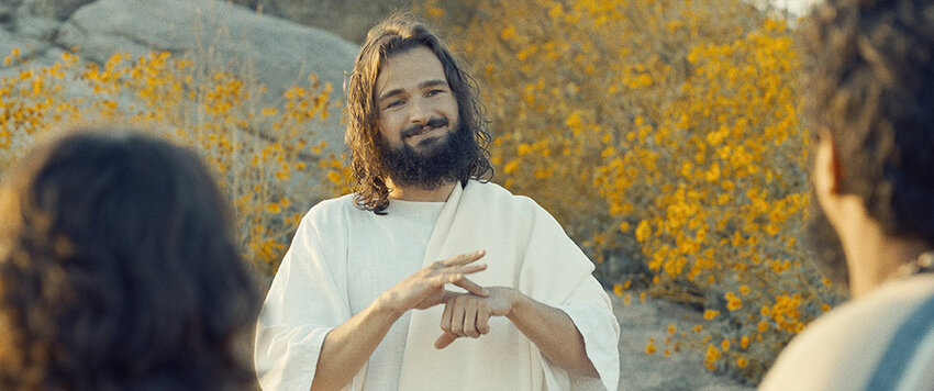Jesus is portrayed using American Sign Language in 