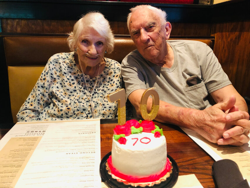 Marilene and Kenneth celebrated their 70th wedding anniversary last August.