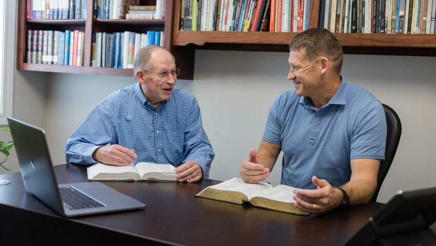 James Long, left, and Alan Long are now co-workers in ministry at FBC Trussville. (Photo/Alec Dixon via The Alabama Baptist)