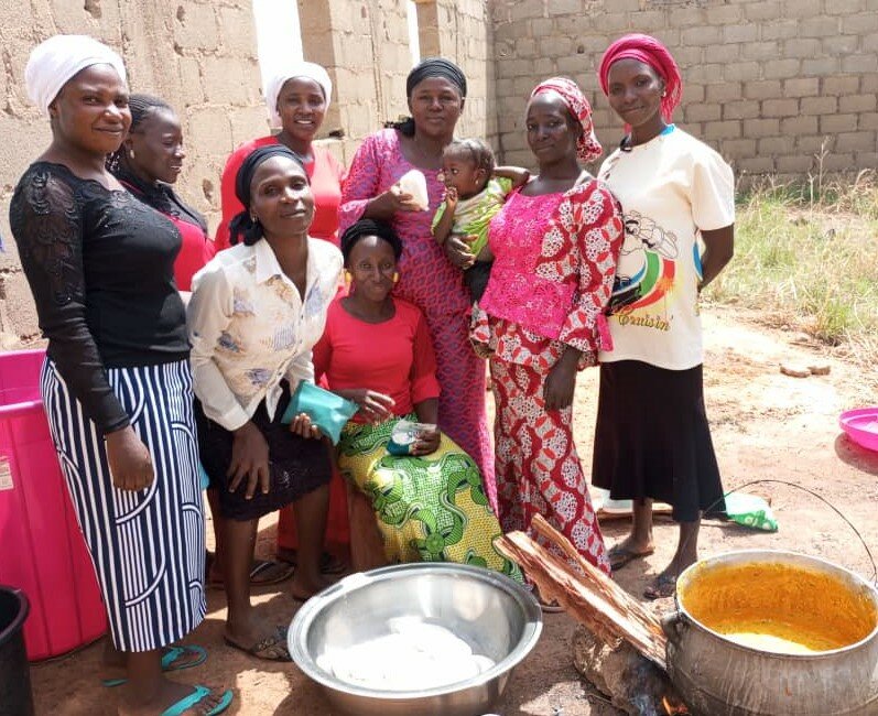 Women participate in a cooking class. (Photo/Send Relief)