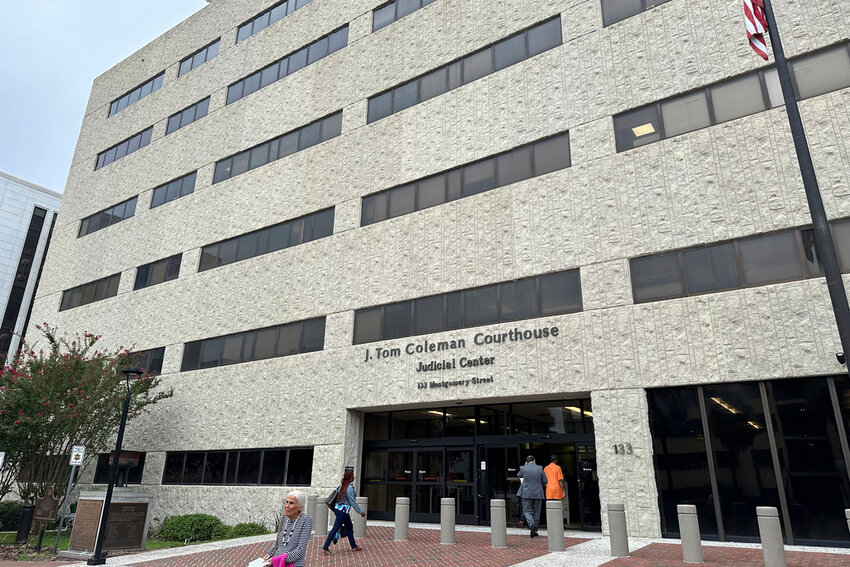 The J. Tom Coleman Courthouse is seen in Savannah, Ga., on Wednesday, Sept. 4, 2024. (AP Photo/Russ Bynum)