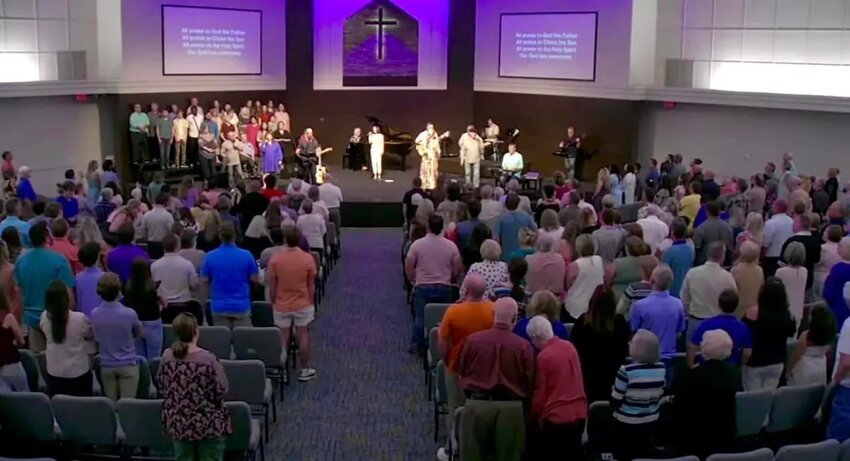 Parkway Place Church returned to their worship center on Aug. 25. (Photo/Screenshot via Arkansas Baptist News)