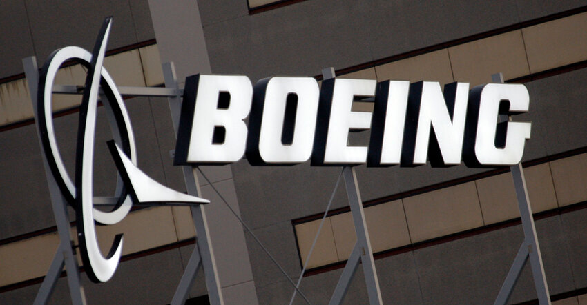 FILE - The Boeing logo is displayed in El Segundo, Calif., on  Jan. 25, 2011. (AP Photo/Reed Saxon, File)