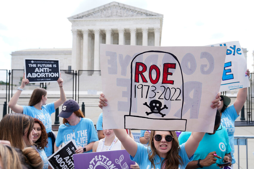 Pro-life demonstrators outside the Supreme Court in Washington, June 24, 2022. (AP Photo/Jacquelyn Martin, File)