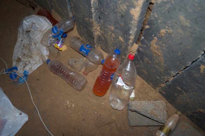 This undated photo released by the Israel Defense Forces shows the Gaza tunnel where it says six Israeli hostages were recently killed by Hamas militants. (Israeli Army via AP)