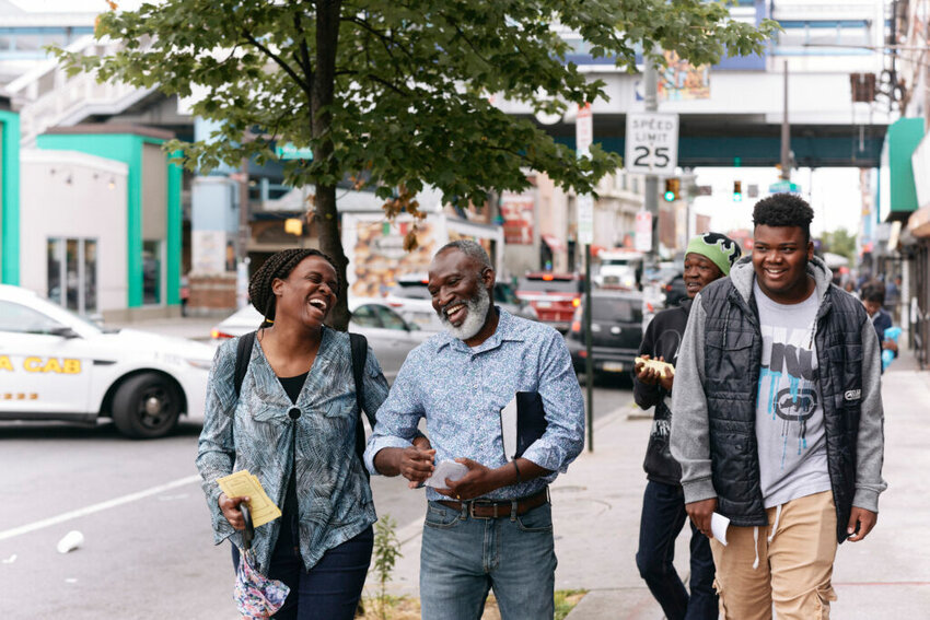 North American Mission Board missionaries Noelson and Edna Chery spend lots of time walking the streets of their West Philadelphia neighborhood talking to people about the gospel and the new church they’ve started, First Haitian Metanoia Baptist Church. (NAMB/Ben Rollins)