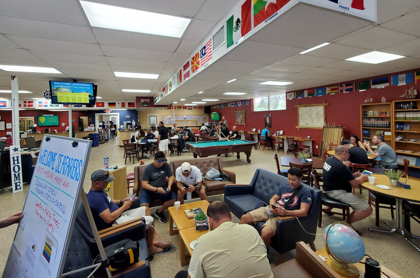 Cruise ship workers relax at the Canaveral Port Ministry in Port Canaveral, Fla. (Photo/Canaveral Port Ministry)