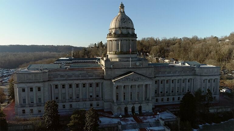The State Capitol in Frankfort. (Kentucky Today/Frank Peer)