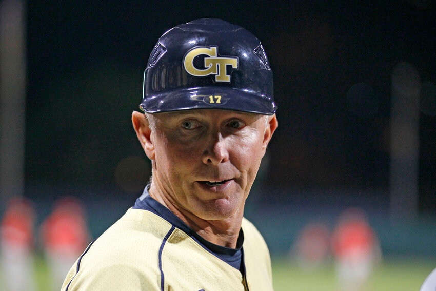 Georgia Tech head coach Danny Hall looks on during a game against Georgia, Tuesday, May 14, 2013, in Atlanta. (AP Photo/Todd Kirkland, File)