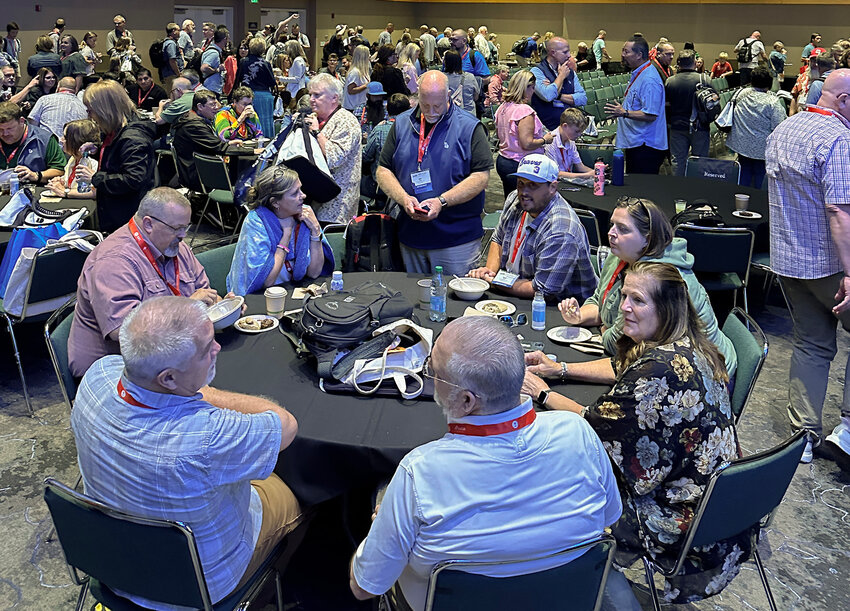 Georgia Baptists gather for a fellowship event at the 2024 Southern Baptist Convention annual meeting in Indianapolis. (Photo/GBMB, File)