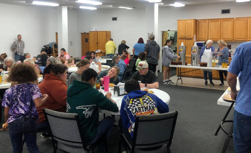 Volunteers provide a Thanksgiving meal in November 2024. (Photo/Matthew 25 Ministries via Facebook)