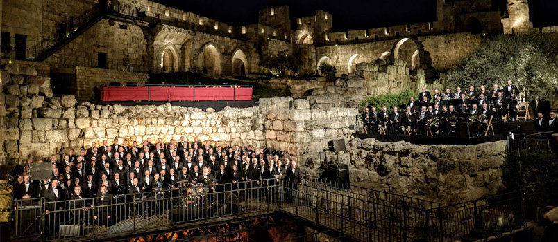 David’s Citadel served a beautiful setting for an evening concert near the Jaffa Gate entrance into the Old City of Jerusalem. It was one of several locations a team of Georgia Baptists sang at while in Israel in October. EDDY OLIVER/GBC