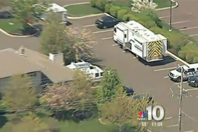 One man was killed during a shooting April 24 at Keystone Fellowship’s campus in North Wales, PA. Screen capture from NBC10.