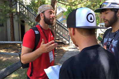 University of Georgia senior Kenneth Brock, left, believes BCM is a vital part of his academic and spiritual development at college. In this 2016 file photo he was serving as a SEND ME NOW summer missionary in California.  JOE WESTBURY/Index