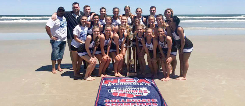 The Shorter University Cheer Hawks won the NCA National Championship for Small Coed Divivision II in Daytona Beach April 7. It is the program’s fifth national title. SHORTER/Special