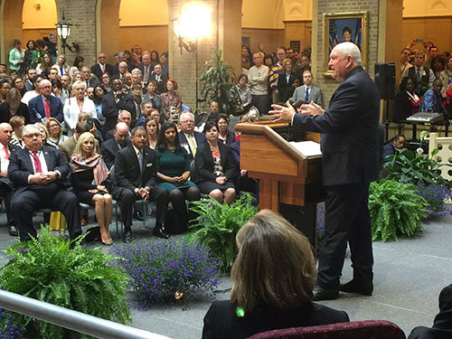 "Happy to be on the job @USDA and meet employees for 1st time. Want to leave our nation, fields &amp; farms in better shape than we found them," new Secretary of Agriculture Sonny Perdue posted on Twitter shortly after being officially announced at the position. TWITTER/@SecretarySonny
