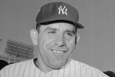 Despite being an 18-time All-Star and 13-time World Series champion, former Yankee great Yogi Berra is just as well remembered for his sayings. @yankees/Twitter