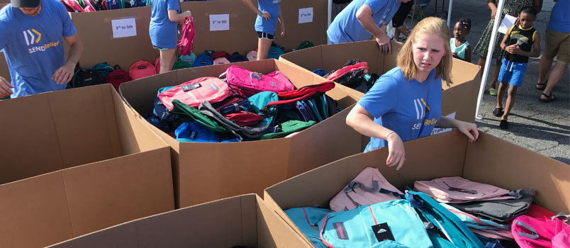 Clarkston International Bible Church served more than 450 families and distributed 2,000 backpacks on Aug. 4. Another 1,750 backpacks will be distributed to area schools. JOE WESTBURY/Index