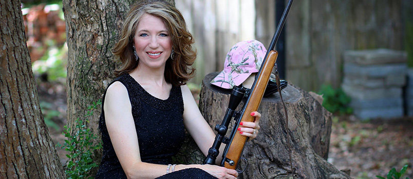 Andrea Stone is dainty and feminine, but is an experienced deer hunter. Photo provided by STONE FAMILY