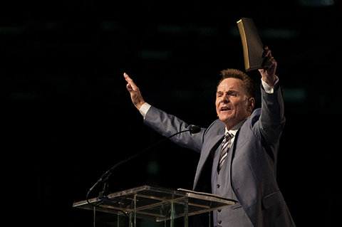 Ronnie Floyd delivers the president's address at the 2015 Southern Baptist Convention annual meeting in Columbus, Ohio. BP/Special