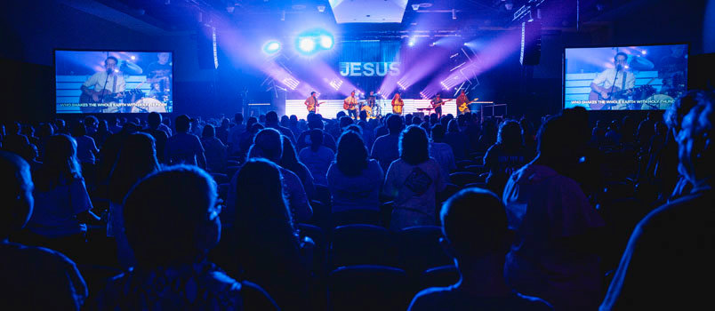 Worship has remained a highlight of Superwow over the decades. This year, some 1,600 campers are expected to attend it and the more discipleship-oriented Impact over several weeks in Fort Walton Beach, Florida, and the Geogia Baptist Conference Center in Toccoa. CAMERONS WILKINS/Special