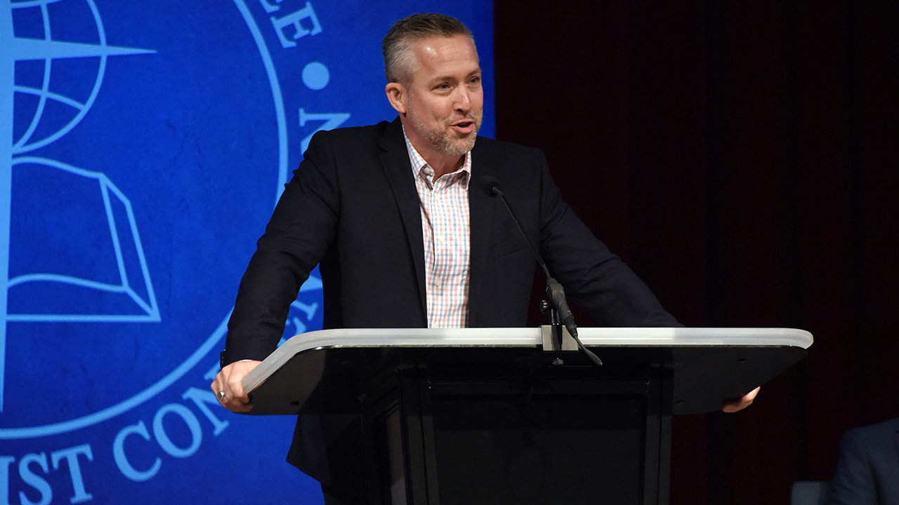 f Southern Baptists' unity is built on "all of us agreeing on everything, then there really is no hope for us all," said J.D. Greear, Southern Baptist Convention president, during his address to the SBC Executive Committee on Sept. 17. MORRIS ABERNATHY/Baptist Press