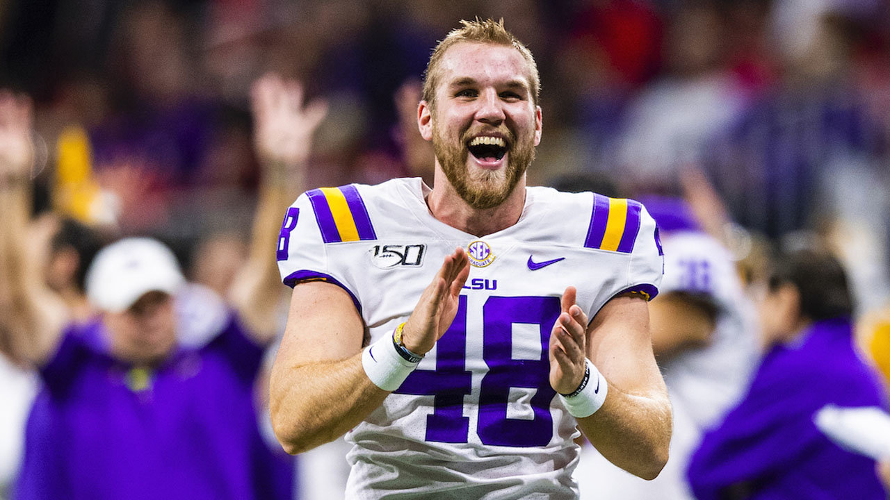 Blake Ferguson, the long snapper for the LSU Tigers, uses his platform as a collegiate athlete to share the Gospel of Jesus Christ through his actions on the field and one on one. GUS STARK/LSU Athletics Department