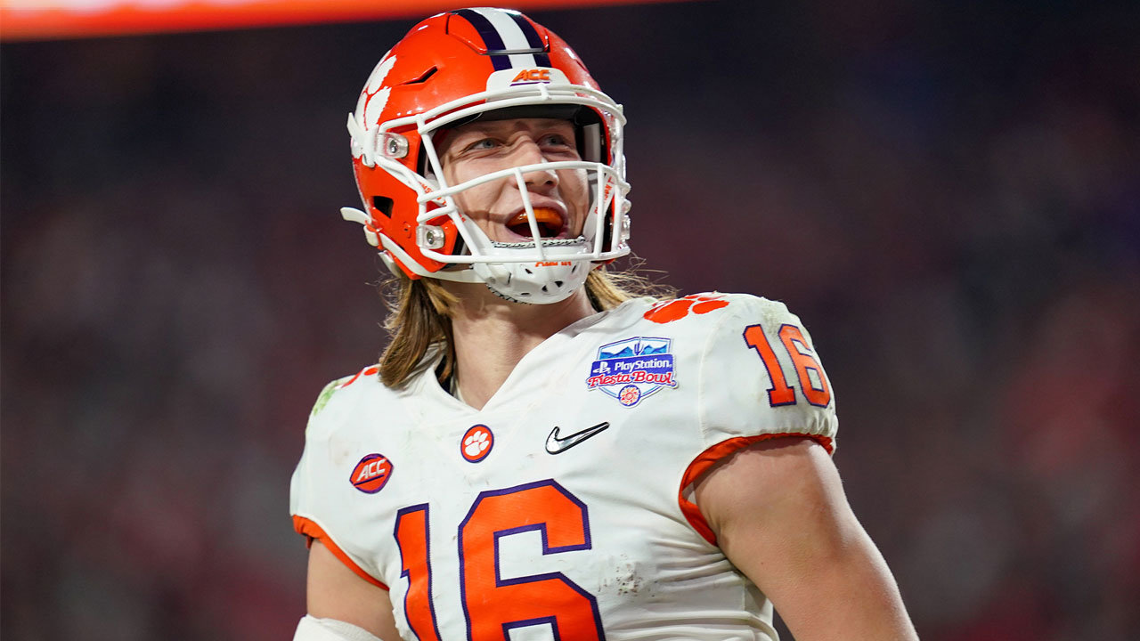 Members of Clemson quarterback Trevor Lawrence's church in Cartersville, Ga., have temporarily suspended their allegiance to the Georgia Bulldogs to cheer for Lawrence. "He's one of ours," says one of the church's pastors. Photo courtesy of DAVID PLATT/Clemson Athletics