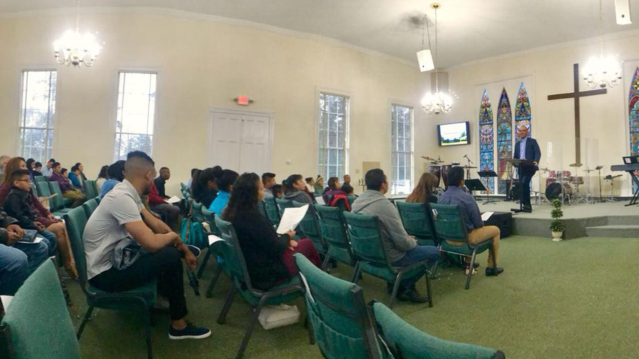 Pastor Marino Martinez teaches at Primera Iglesia Bautista Hispana de Tallahassee in Thomasville. SAMUEL AYALA/Special