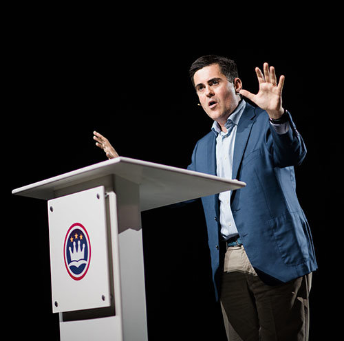"Sexual abuse is awful in any context in any place," ERLC President Russell Moore said at the conference. "But church sexual abuse adds" Jesus to the predatory act and trauma, "and that is a perversion of the Gospel of Jesus Christ." KAREN RACE PHOTOGRAPHY/Special