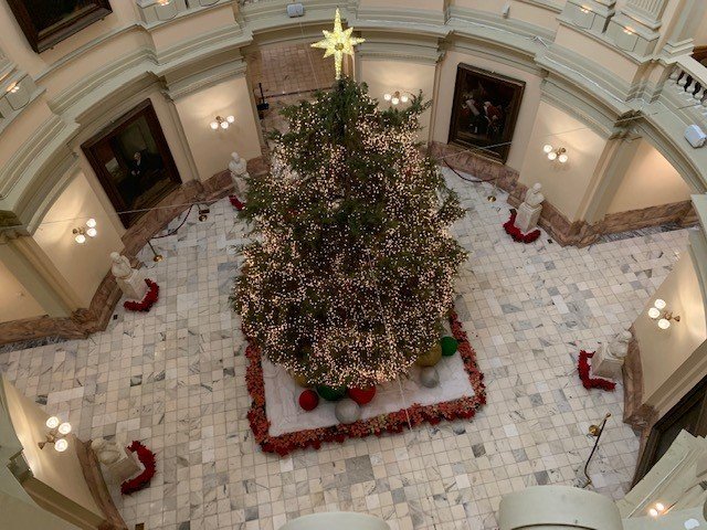 The state Capitol is decorated for the season, which means Mike Griffin is ready to begin his Christmas prayer tours through the historic building.