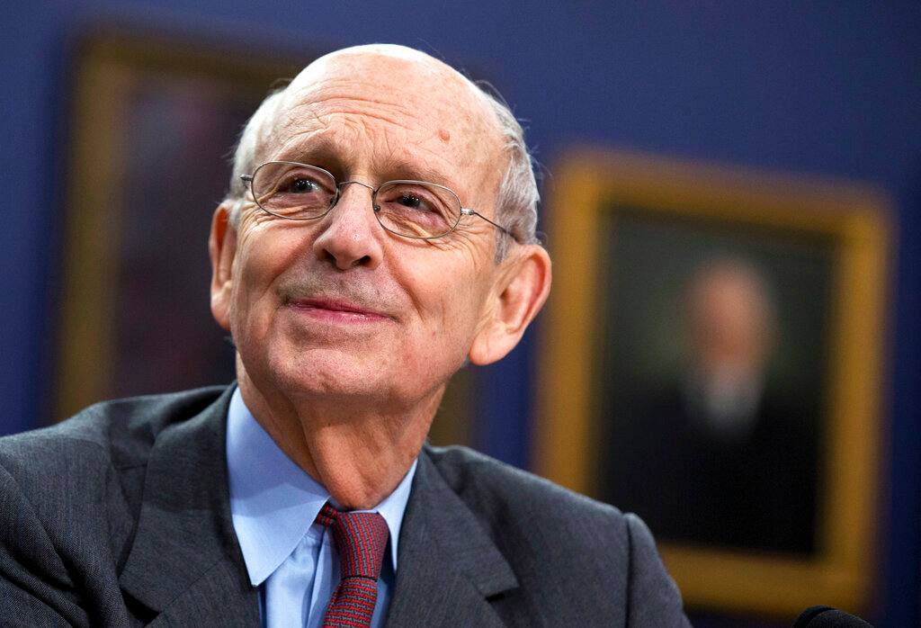 Supreme Court Associate Justice Stephen Breyer testifies before a House Committee on Appropriations Subcommittee on Financial Services hearing to review the FY 2016 budget request of the Supreme Court of the United States, on Capitol Hill in Washington, March 23, 2015. Breyer is retiring, giving President Joe Biden an opening he has pledged to fill by naming the first Black woman to the high court, two sources told The Associated Press Wednesday, Jan. 26, 2022. (AP Photo/Manuel Balce Ceneta, File)