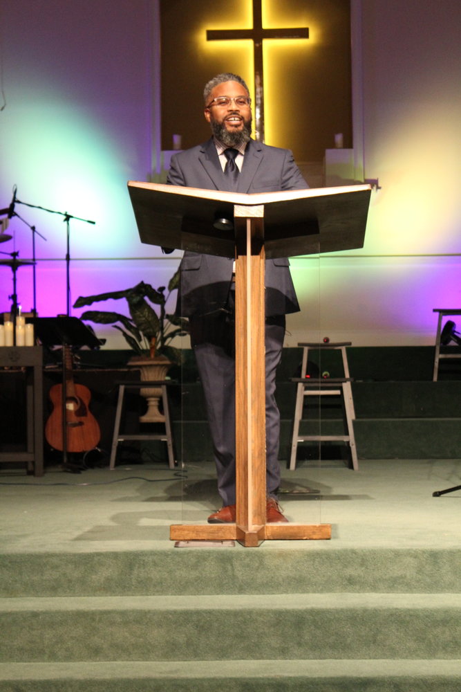 James Oney preaches his first sermon, “Hosea: Boundless Love” as pastor at Liberty Baptist Church.