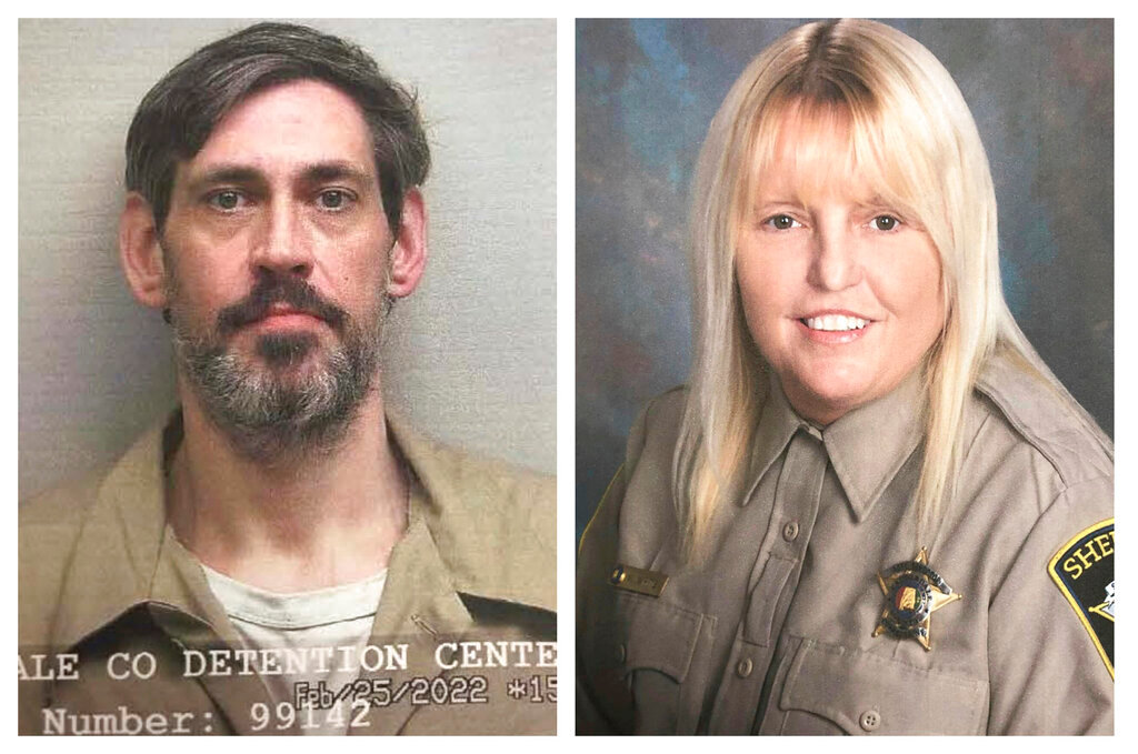 This combination of photos provided by the U.S. Marshals Service and Lauderdale County Sheriff's Office shows Casey Cole White, left, and Assistant Director of Corrections Vicky White. (Photo/U.S. Marshals Service, Lauderdale County Sheriff's Office via AP)