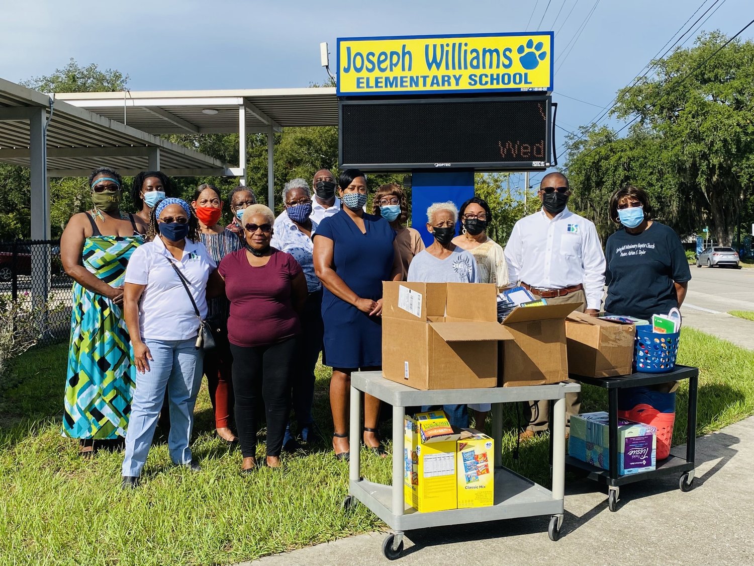 Members of Springhill Missionary Baptist Church in Gainesville, Fla., attend a community outreach event. As part of its outward focus, the church united to serve its community through its “The Church Has Left the Building” initiative.