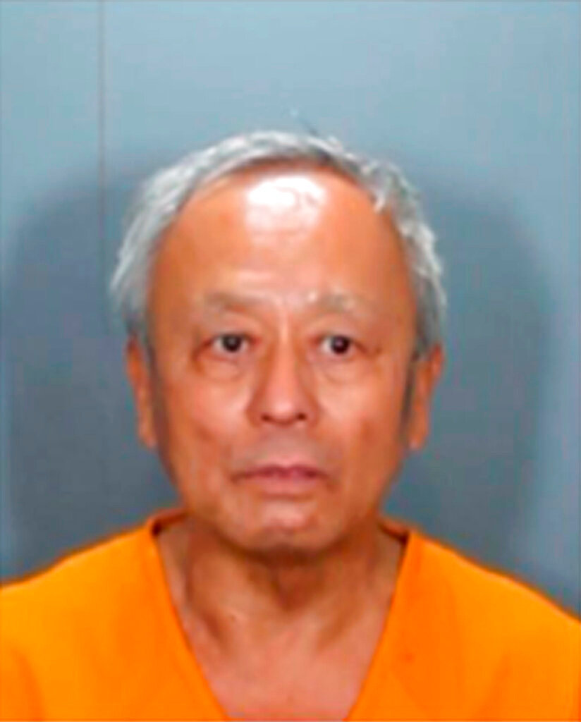 David Chou is seen in a mugshot released by police May 16, 2022. (Orange County Sheriff's Department via AP, File)