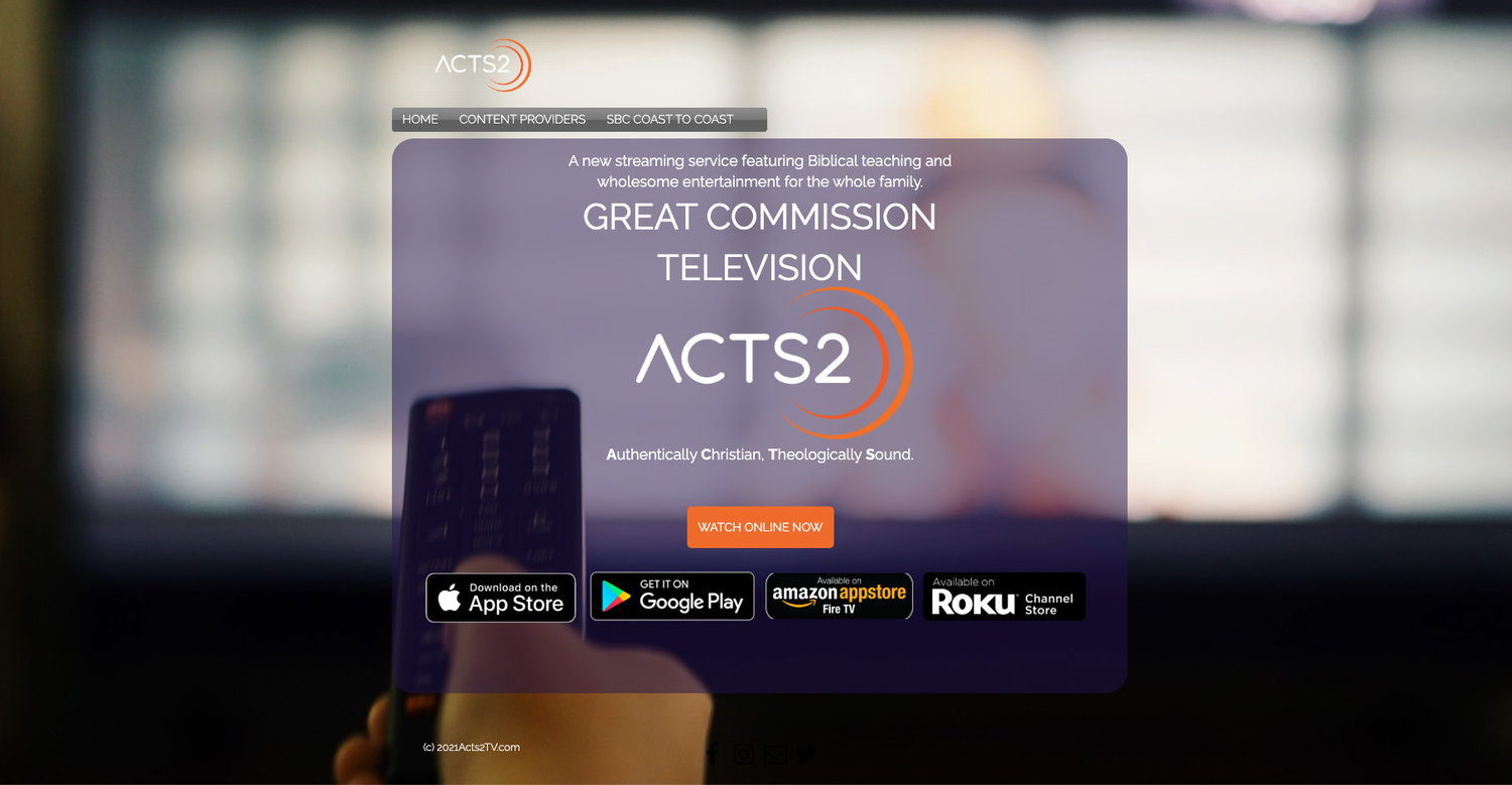 ACTS2, the video steaming service of the Georgia Baptist Mission Board, offers movies, tv shows, documentaries, sermons and more. (ACTS2)