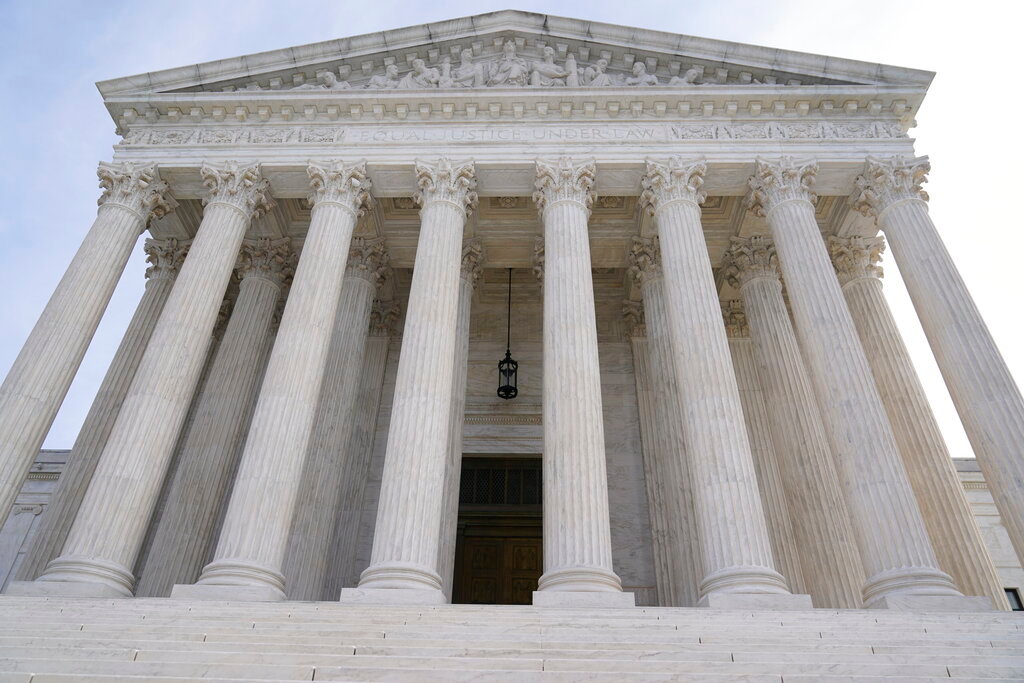 The U.S. Supreme Court is shown on Jan. 19, 2022, in Washington. (AP Photo/Mariam Zuhaib, File)