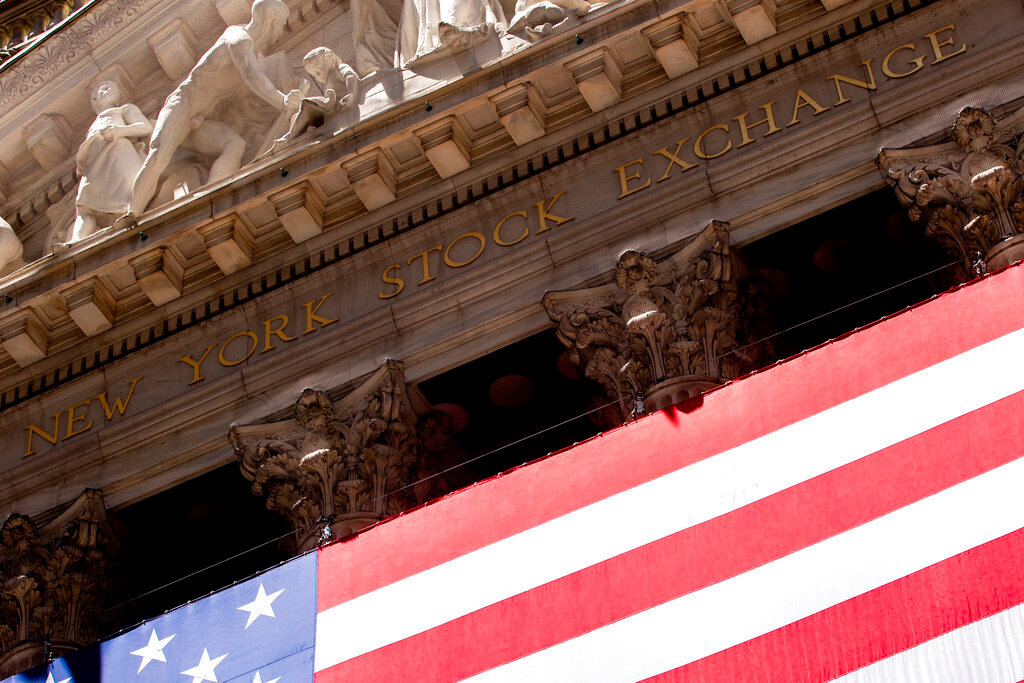 The New York Stock Exchange on Wednesday, June 29, 2022 in New York. (AP Photo/Julia Nikhinson)
