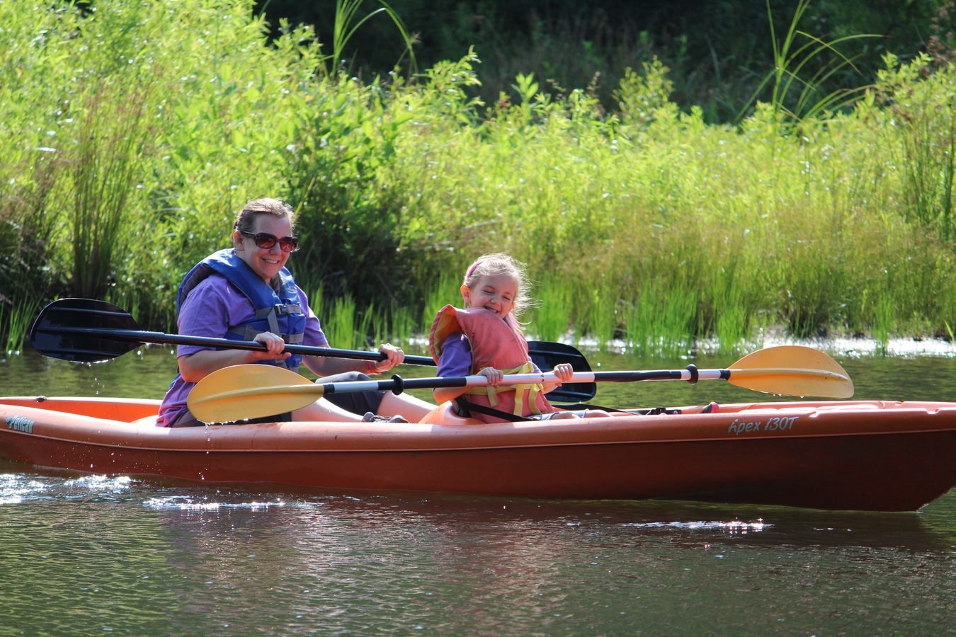 Campers enjoy canoeing at Camp Pinnacle. (Photo/Georgia Baptist Mission Board)