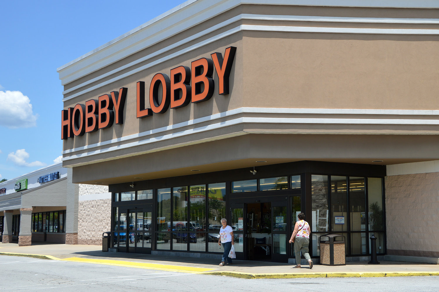 Shoppers come and go at a Hobby Lobby store in Hiram, Ga., July 15, 2022. (Christian Index/Henry Durand)