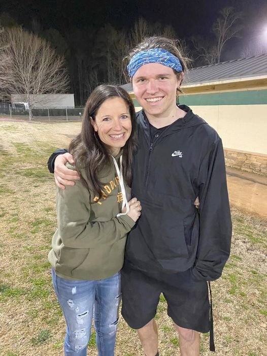 Alden Harris poses for a photo with his mother, Andrea, after one of his disc golf tournaments.