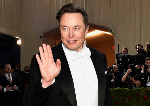 Elon Musk attends a benefit gala on May 2, 2022, in New York. (Photo by Evan Agostini/Invision/AP, File)