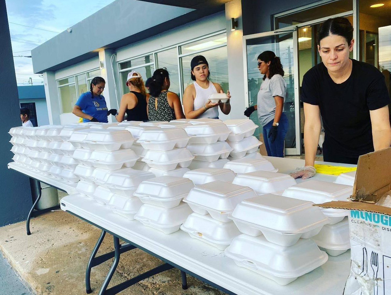 Send Relief volunteers began providing meals at Iglesia Bautista Gracia Redentora in Vega Baja, Puerto Rico, following Hurricane Fiona’s landfall on Sunday, Sept. 18, 2022. (Photo/Send Relief)