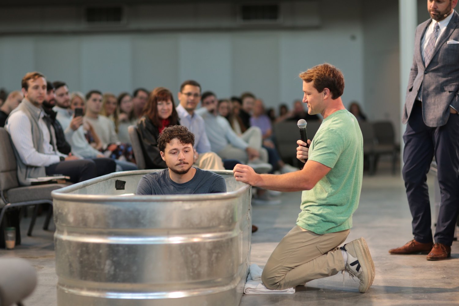 The baptism of new believers has become a regular occurrence at Christ Covenant.